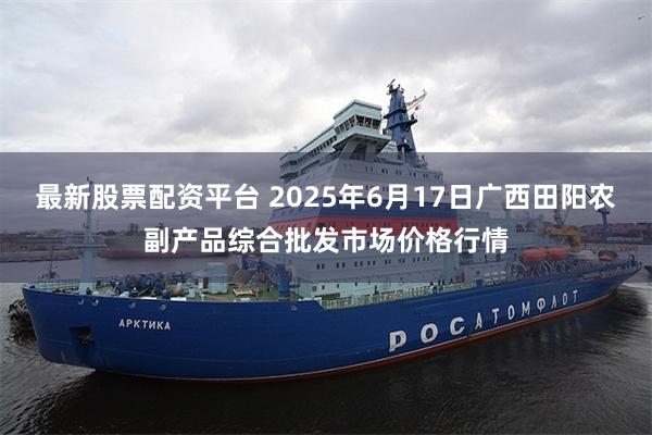 最新股票配资平台 2025年6月17日广西田阳农副产品综合批发市场价格行情